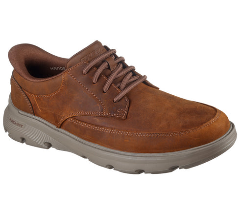 Pantofi sport, barbati, SKECHERS SLIP-INS ARCH FIT GARZA-ROWAN 205517-CDB maro, piele naturala